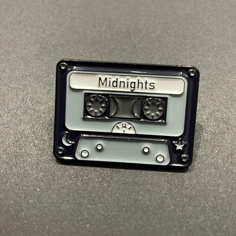 Taylor Swift Midnights Cassette Metal Enamel Pin $5 Bundled